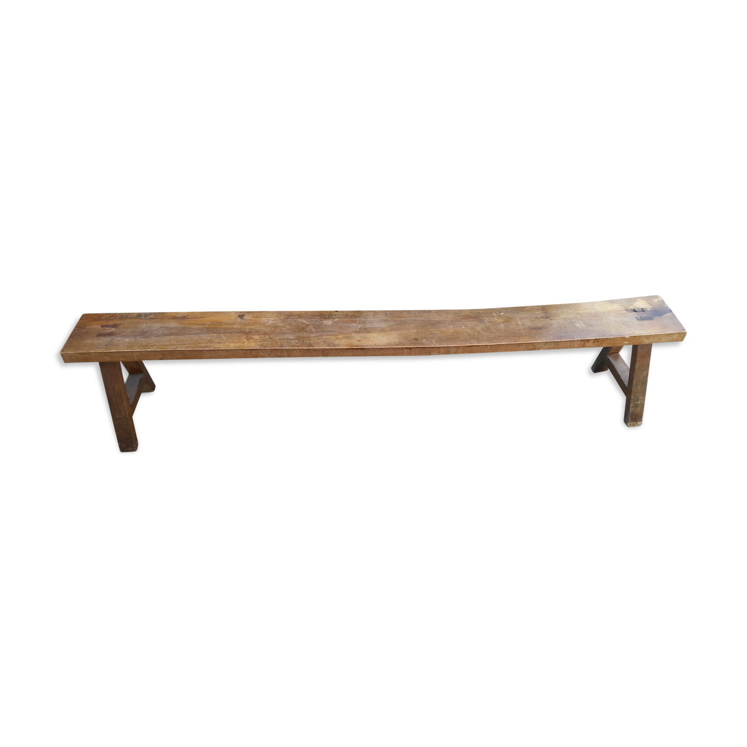 Vintage children’s walnut bench