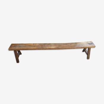 Banc pour enfants ancien noyer