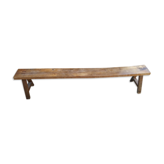 Vintage children’s walnut bench