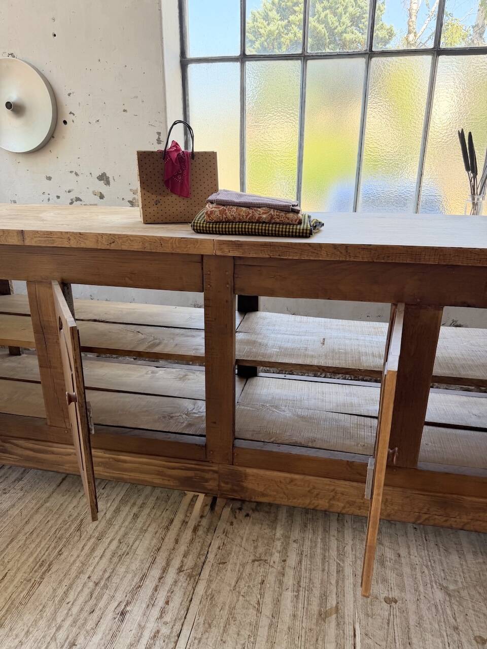 Rustic sideboard XXL 4m solid oak 1950