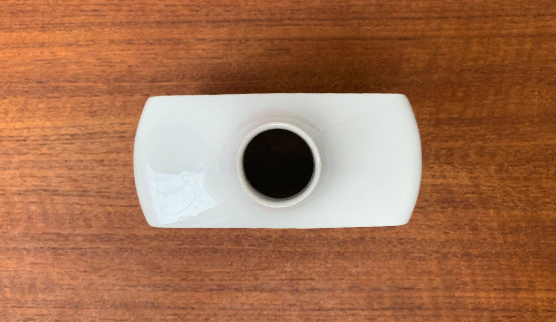 Vintage minimalist porcelain vase from Fürstenberg, Germany.