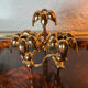 Chandelier Palm Nagel années 70