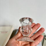 Glass candle holder