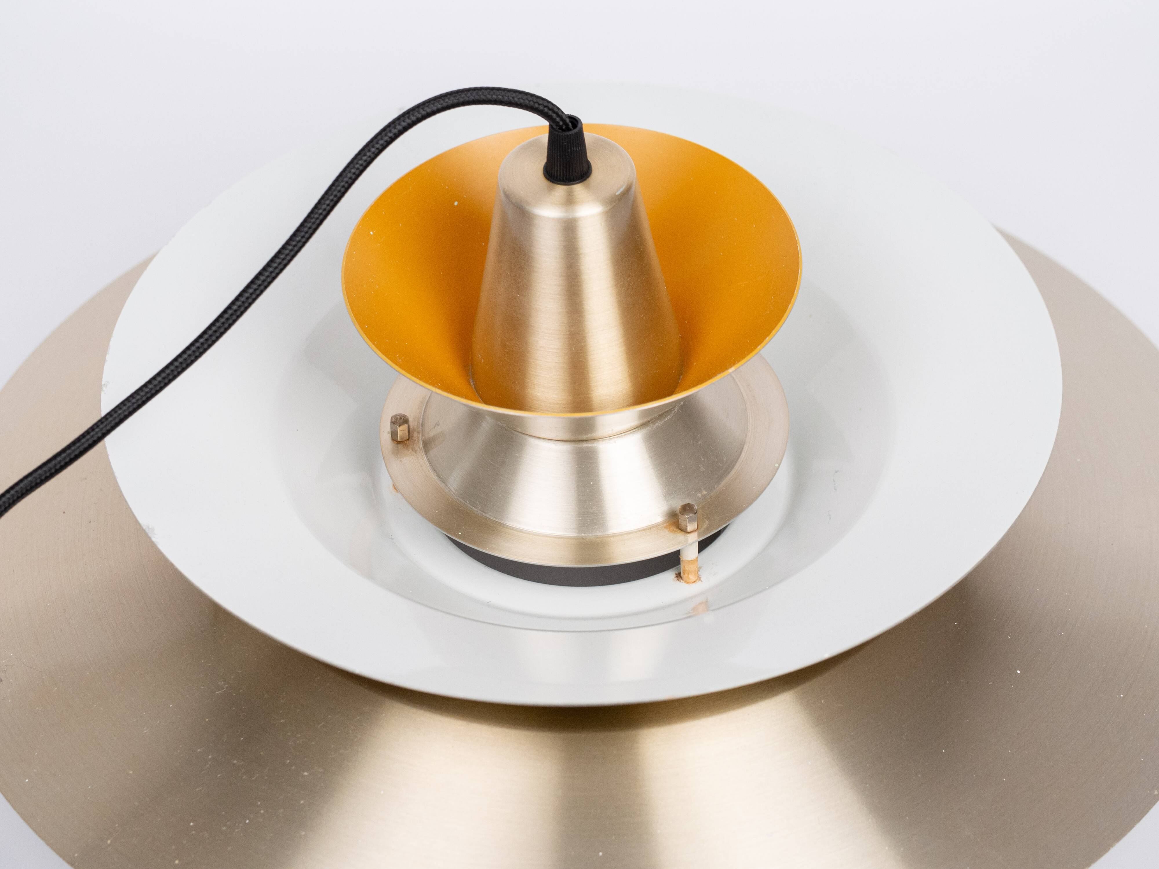 Vintage Swedish Pendant Lamp by Carl Thore, 1960s, Scandinavian Mid-Century