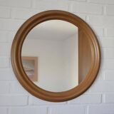 Large vintage wooden bathroom set / mirror with shelf / towel rack