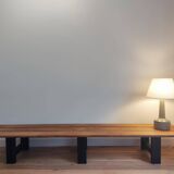 large pine bench - 1950s