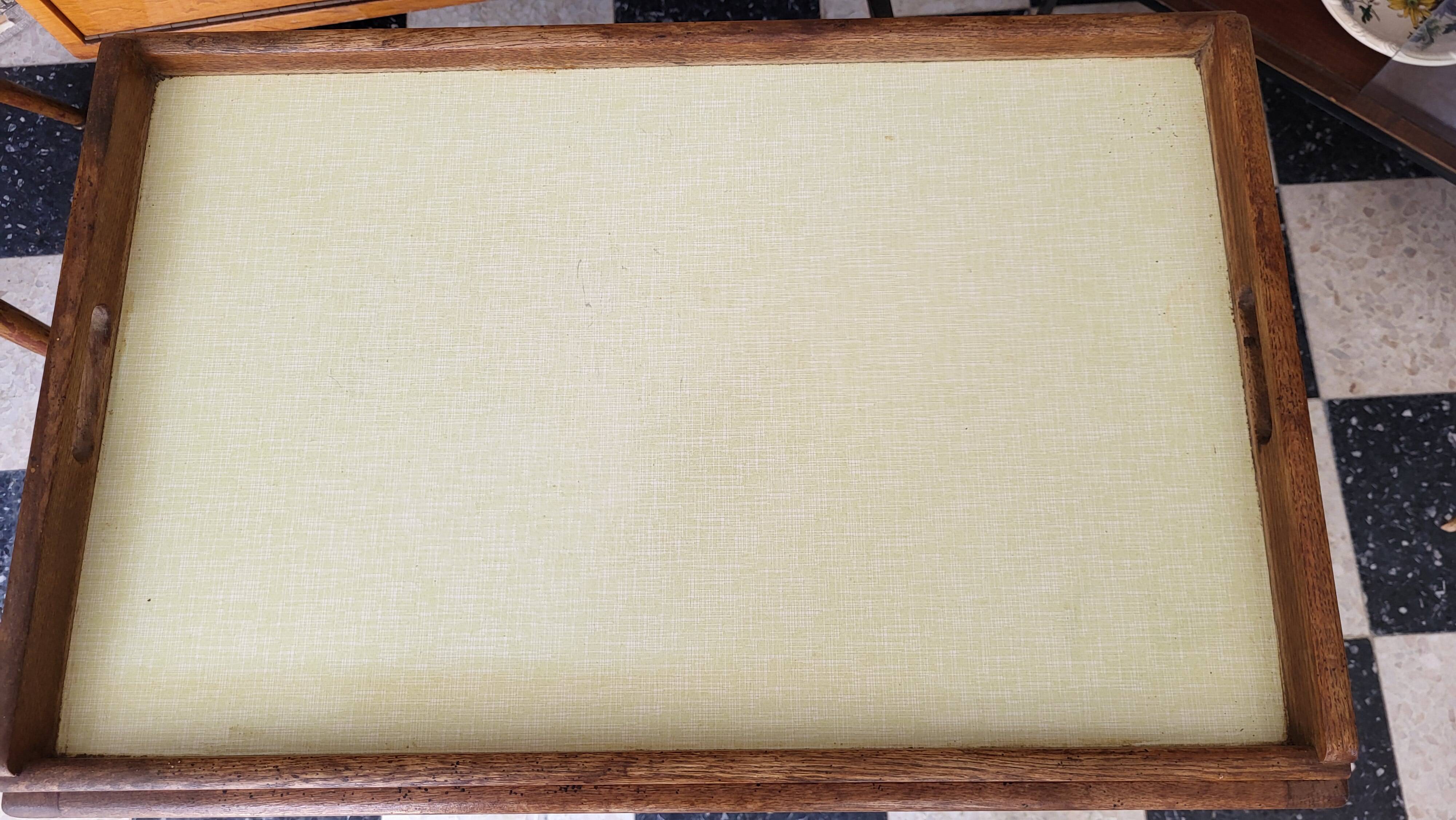 Service table wood & formica 50s