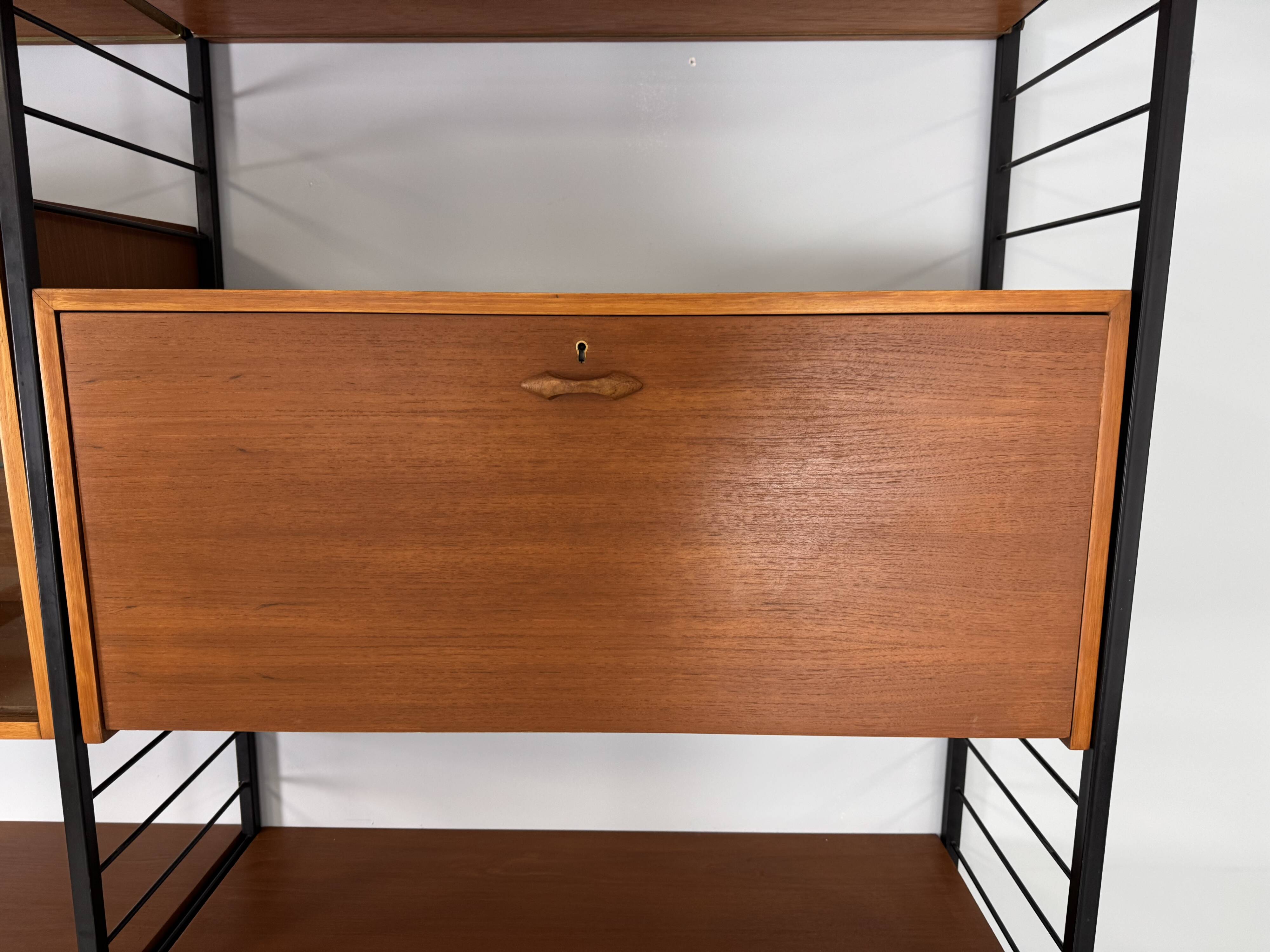 Mid-century "Ladderax" wall system produced by Staples in the UK.