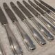 12 silver-plated table knives by Ercuis, Senlis pattern, 24.7cm