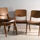 Vintage Thonet dining chairs (c.1950). Set of 4 pieces.