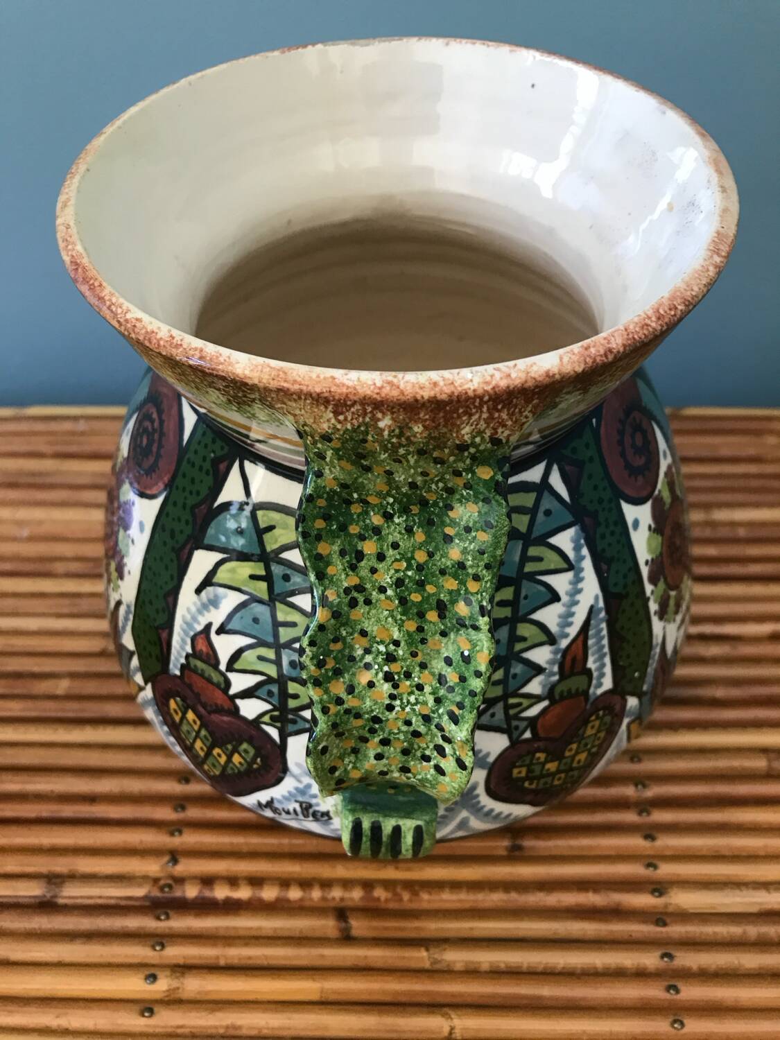 Paul Fouillen Quimper ceramic vase