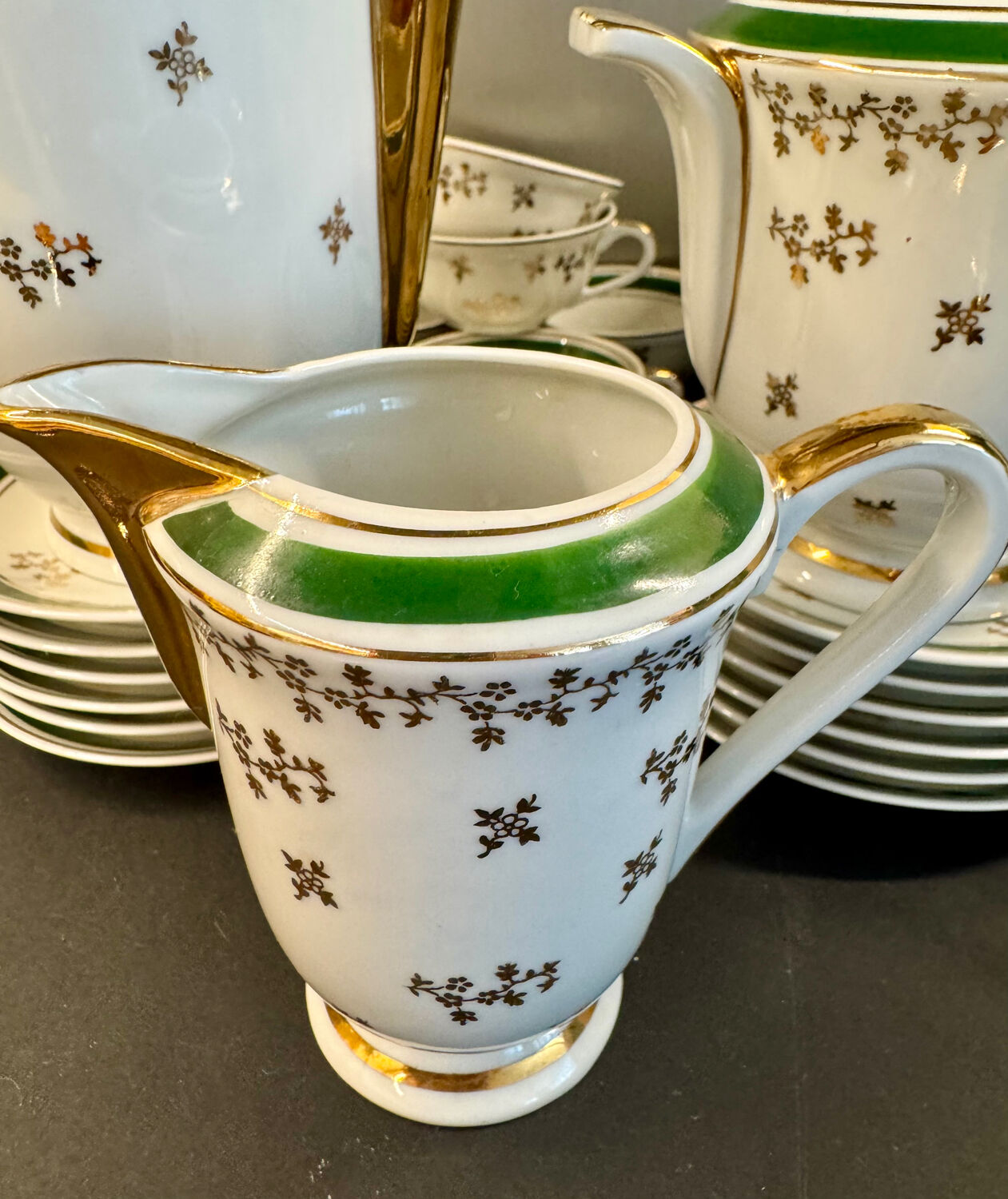 Limoges porcelain coffee service – Luf brand