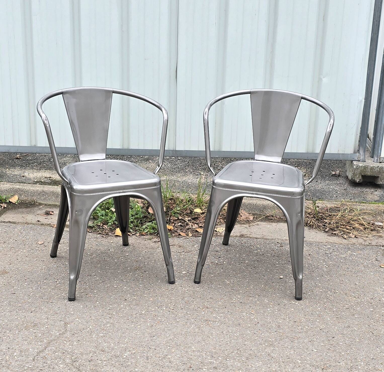 Paire de fauteuils de jardin Tolix