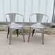 Pair of Tolix garden chairs