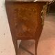 Curved wooden veneer chest of drawers Louis XV / XX century style