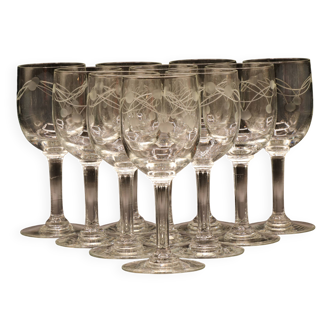 Lot de 10 verres à liqueur vintage
