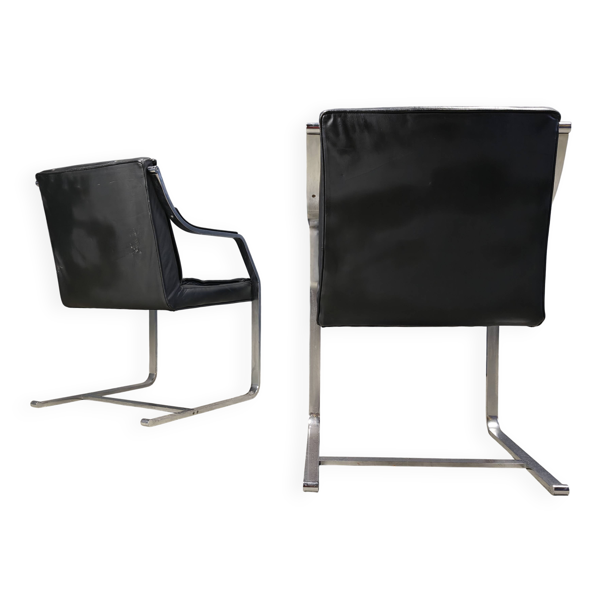 Set of 6 Rudolf Glatzel armchairs for Knoll Art Collection, 1980s