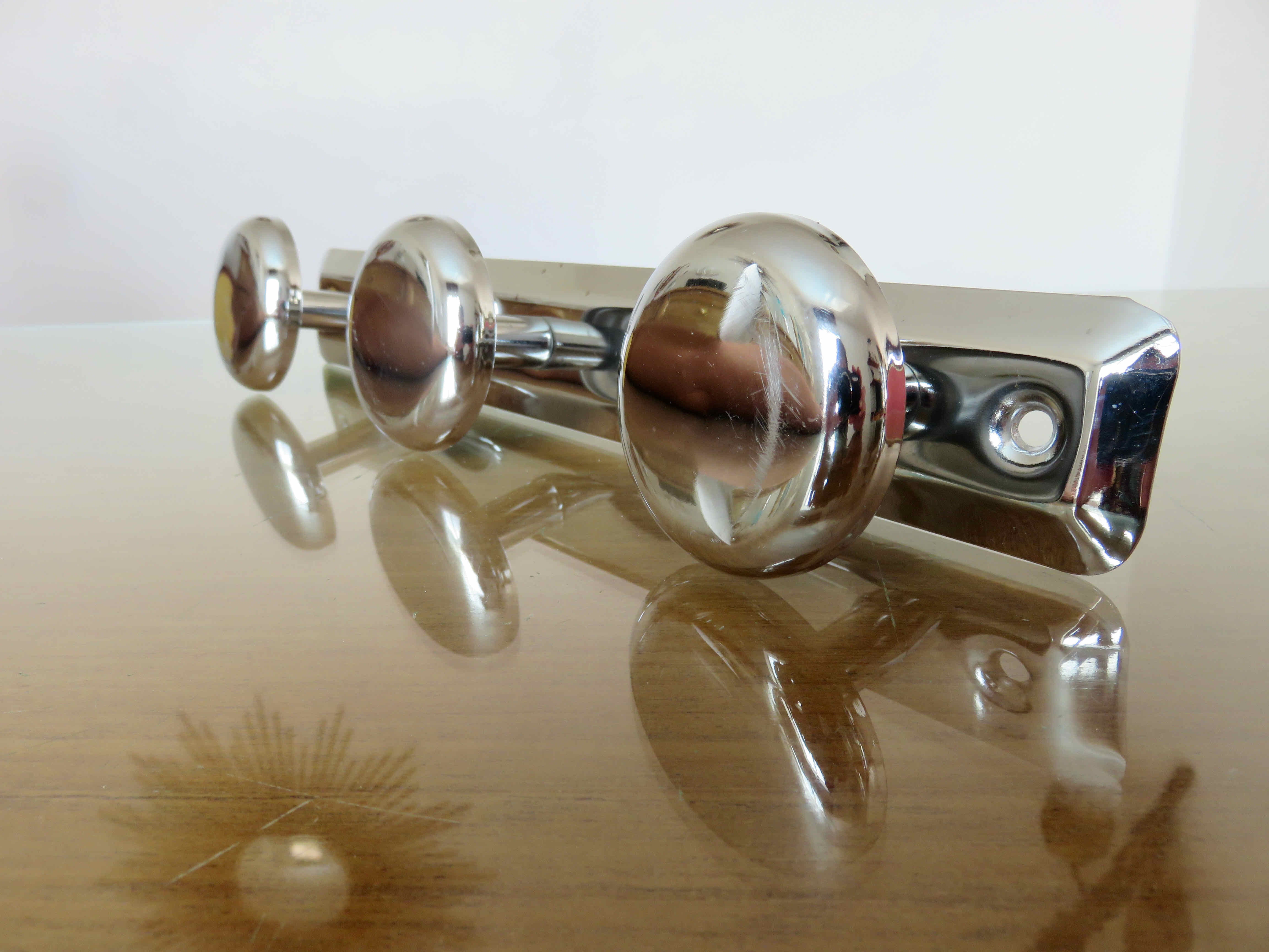 Coat rack in chromed metal 1970