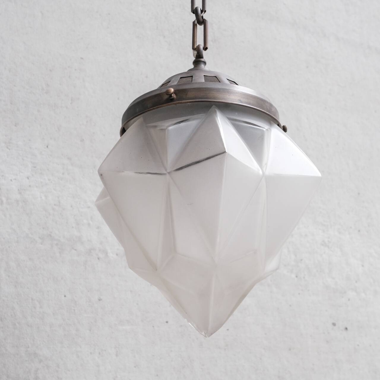 Mid-century large glass pendant(s)