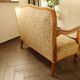 Vintage salon sofa set with floral upholstery