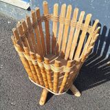 Cache pot en rotin