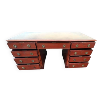 Small Desk with Drawers in Mahogany, 19th Century