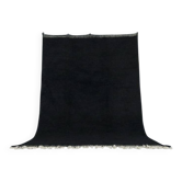 Tapis bérbere noir en laine 200cmx300cm