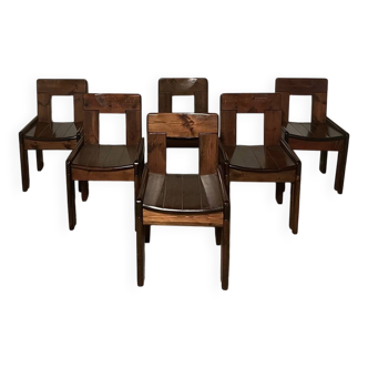 6 chaises vintage Silvio Coppola - Fratelli Montina
