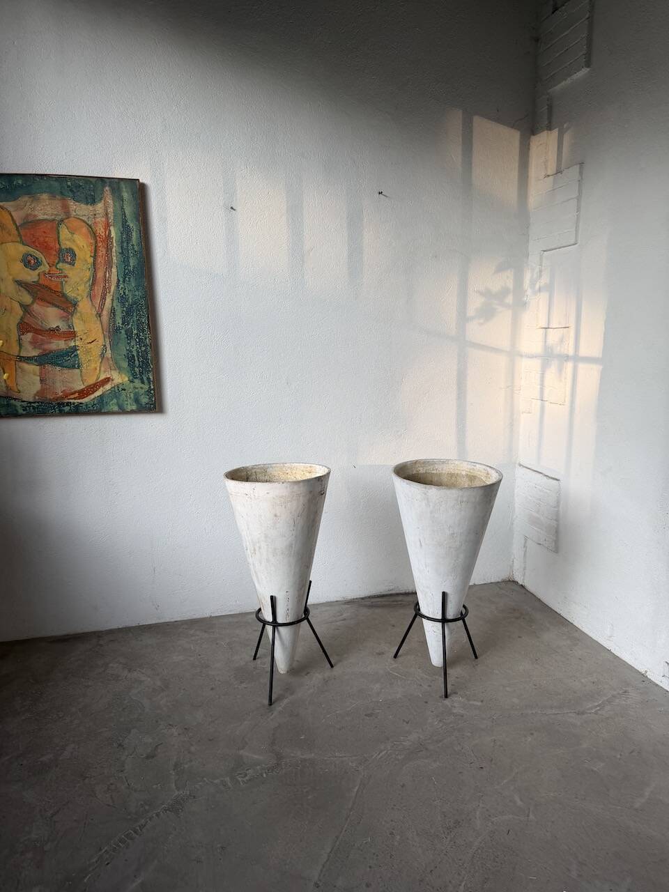 Willy Guhl planter cones x2