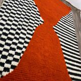 Handmade Moroccan rug, natural wool, 3x2 m.