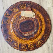 Large vintage glazed ceramic dish – Reiner Gehrig for Grünstadt