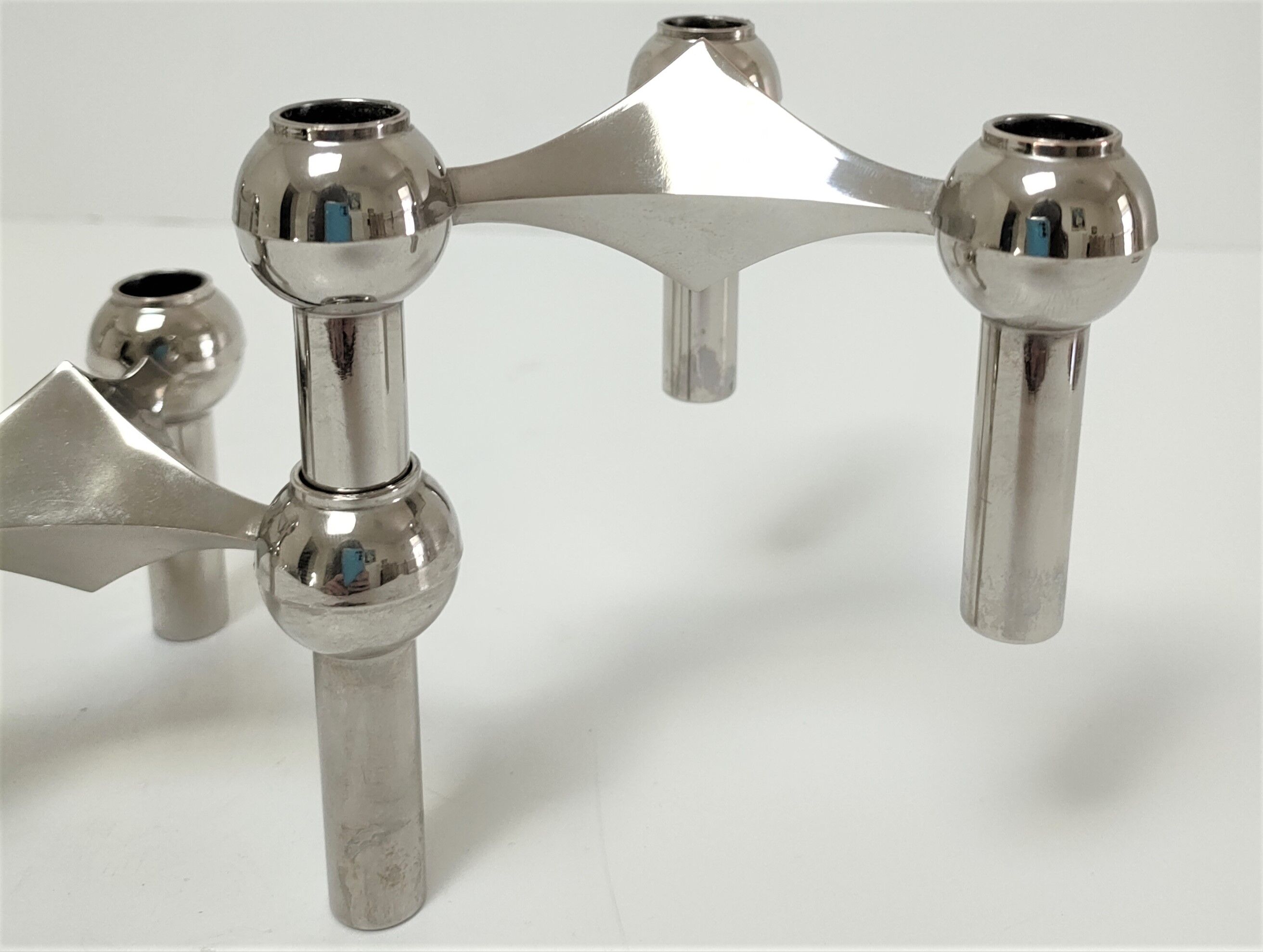 Three candle holders Fritz Nagel and Caesar Stoffi for BMF