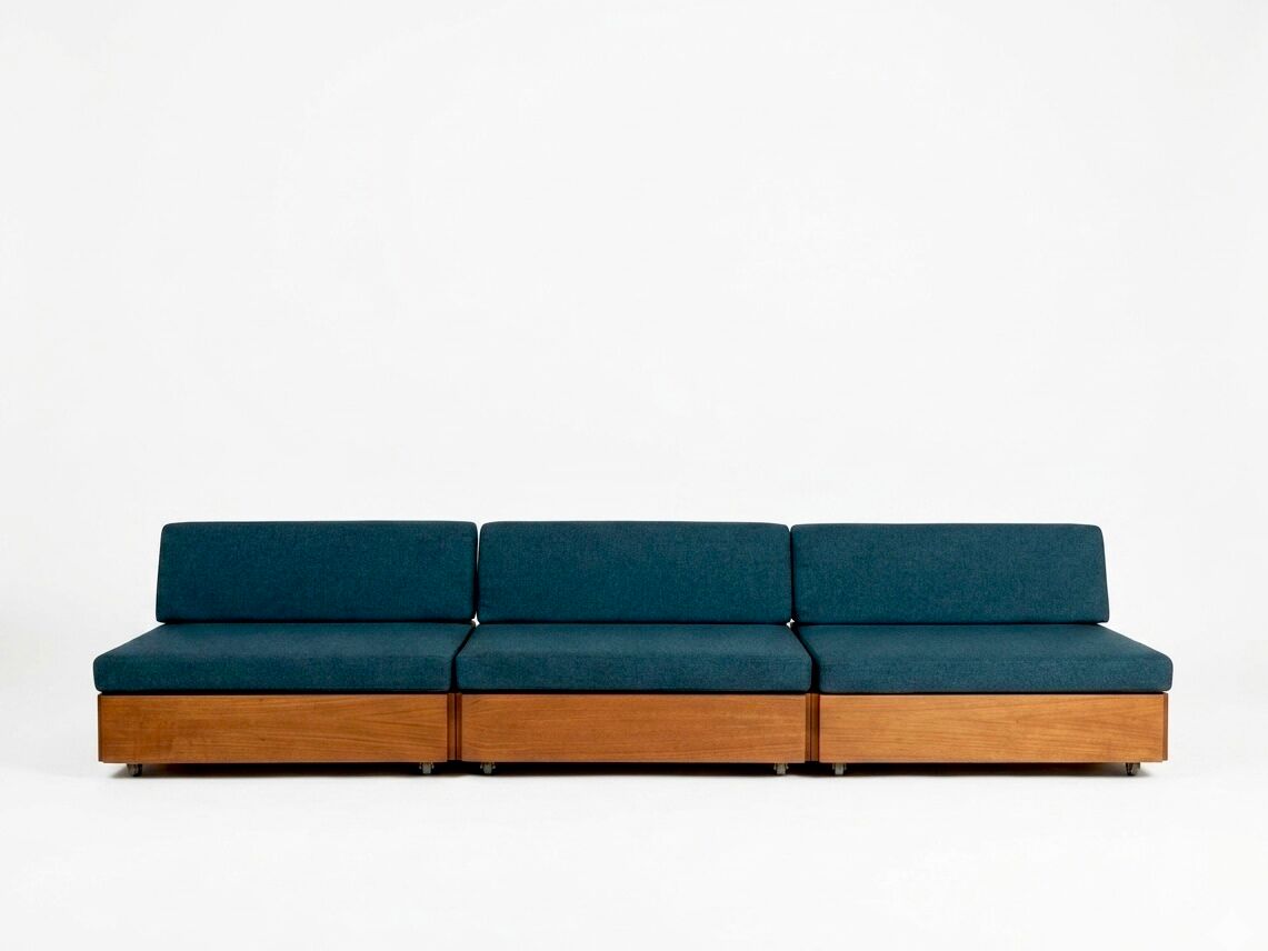 Danish teak modular sofa couch by France & Son mid-century design 60s