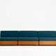 Danish teak modular sofa couch by France & Son mid-century design 60s
