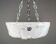 1980s Murano Ice-Textured Opalescent Glass Plafonnier Lamp by Effetre