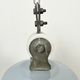 Industrial italien grey enamel lamp from Cariboni, 1970s