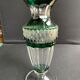 Overlay cut crystal vase signed Val Saint Lambert 1970s