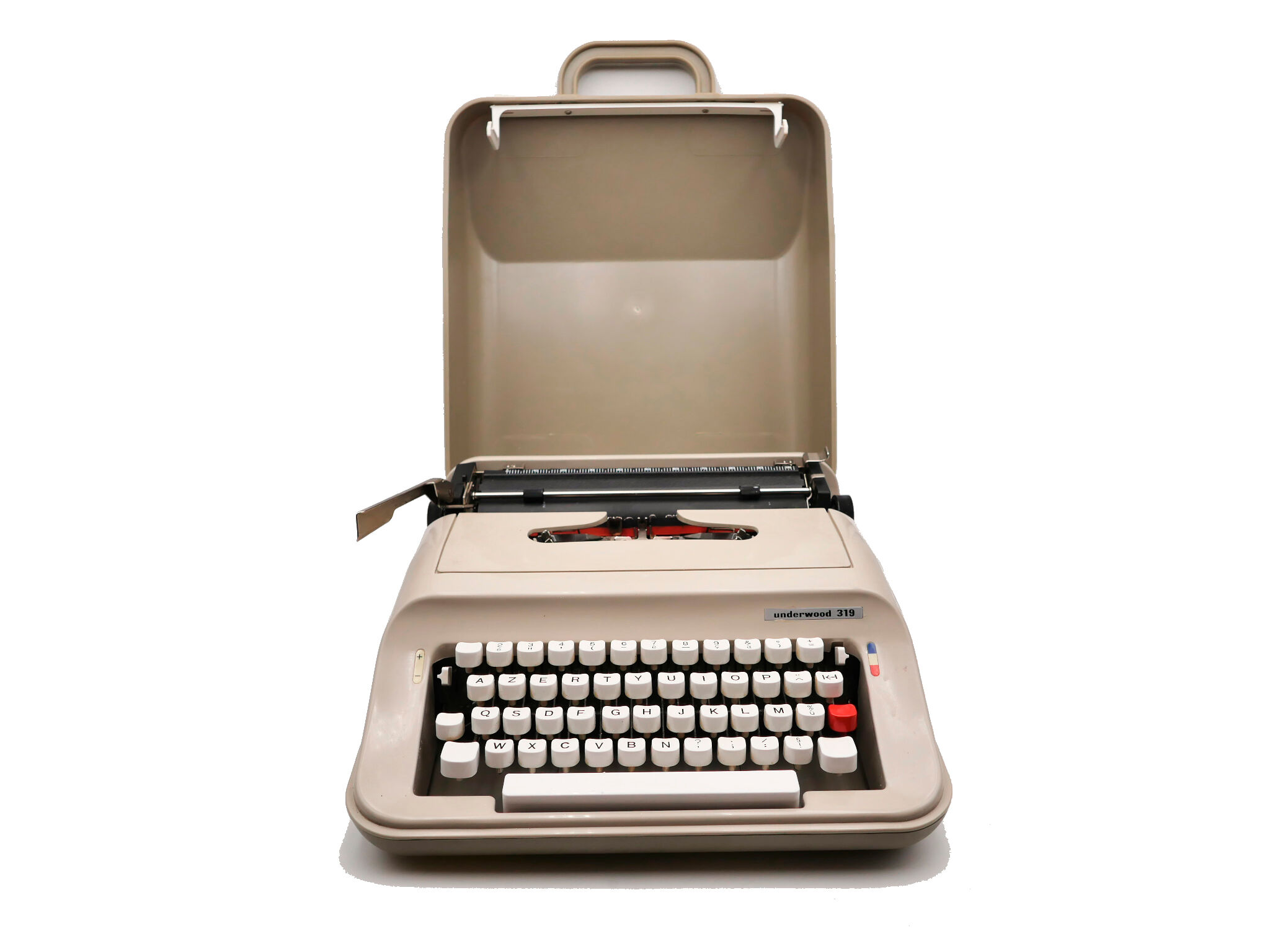 Machine à écrire underwood 319 beige révisée ruban neuf