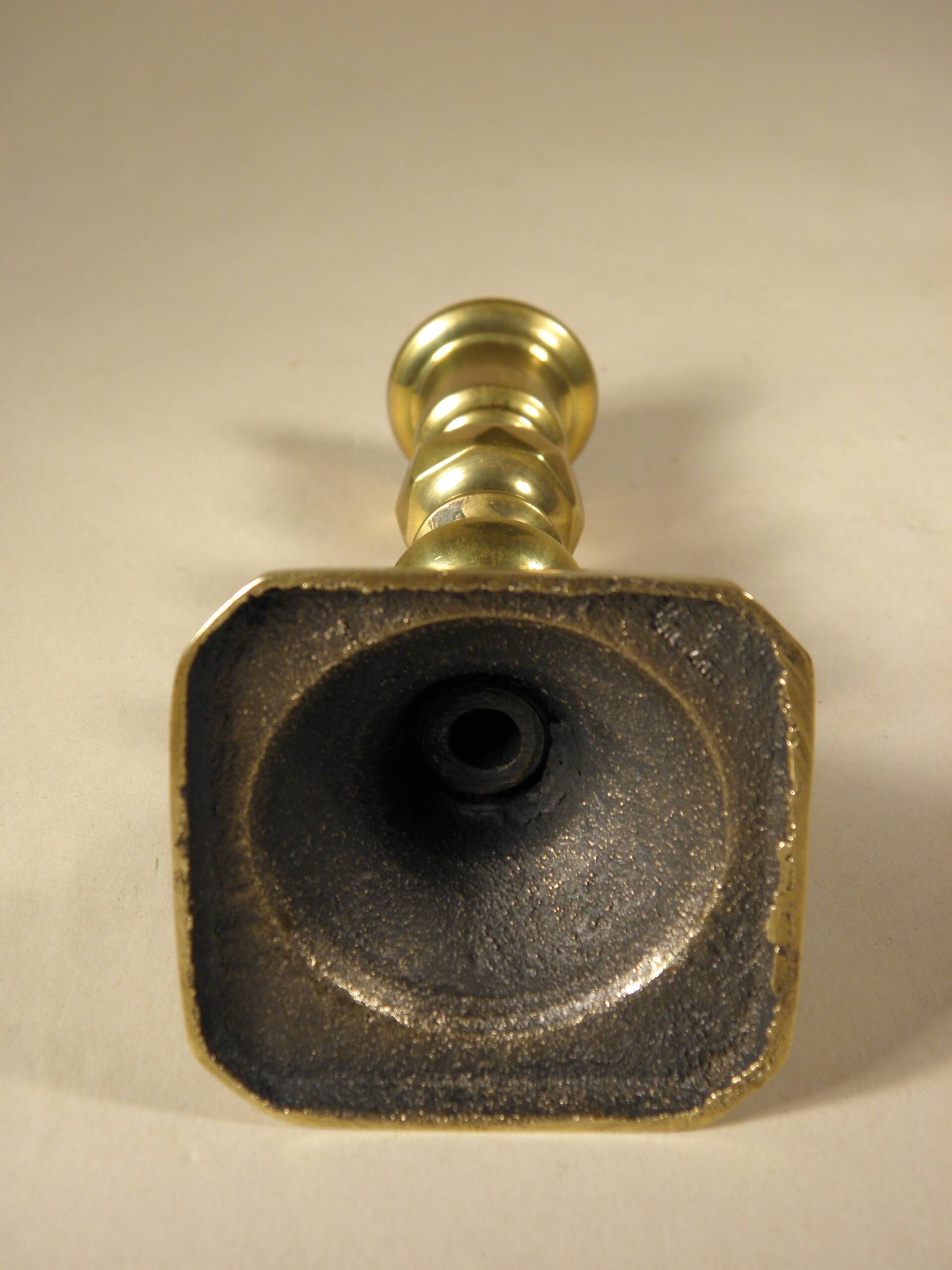 Brass candle holder 15 cm from the 70s