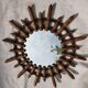 Rattan sun mirror