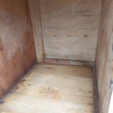 Mado buffet in wood, marble and copper, restored