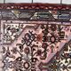 Tapis vintage Malayer fait main 84x120 cm en laine rose et vert - 1C1047