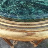 Louis XVI style harness in gilded wood and marble