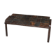 Brutal vintage slate coffee table