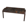 Brutal vintage slate coffee table