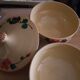 Soupiere and salad bowl faience of sarreguemines model ginette