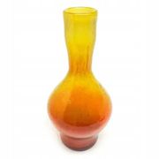 Bottle 'Bączek', mid-century modern, glass, designed by Z. Horbowy, Poland, 1970s