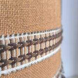 1950s turned wood table lamp