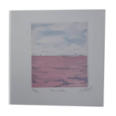 Matthieu Perramant : En route, gravure originale signée