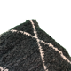 Coussin berbère Béni Ouarain noir